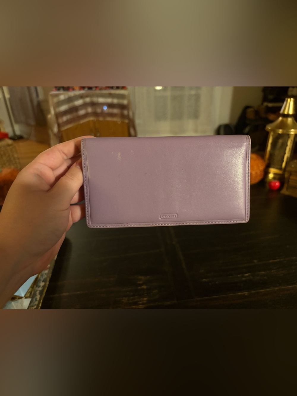 Lavender Coach Checkbook Cover